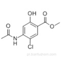Kwas benzoesowy, 4- (acetyloamino) -5-chloro-2-hydroksy-ester metylowy CAS 24190-77-0